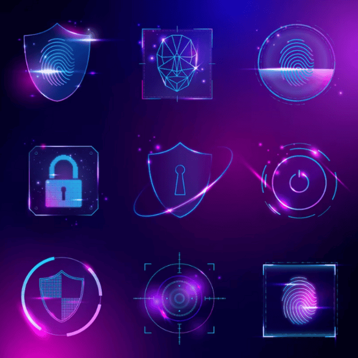 各式門禁安全系統圖示